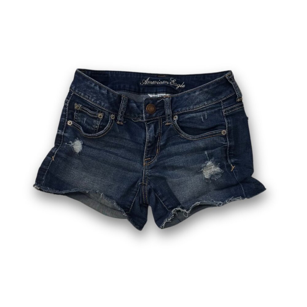 American Eagle Distressed Cut-Off Booty Shorts | Size 2